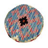 Vegetable Kilim Stool Cover Handmade Multi Geometric 1x1 ft