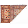 Oriental Area Rug Handmade Beige Geometric 3x5 ft