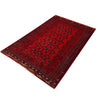 Bokhara Rug Handmade Vibrant Red Medallion 3x5 ft