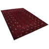 Bokhara Rug Handmade Vibrant Red Medallion 7x10 ft