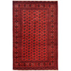 Bokhara Rug Handmade Vibrant Red Medallion 7x10 ft