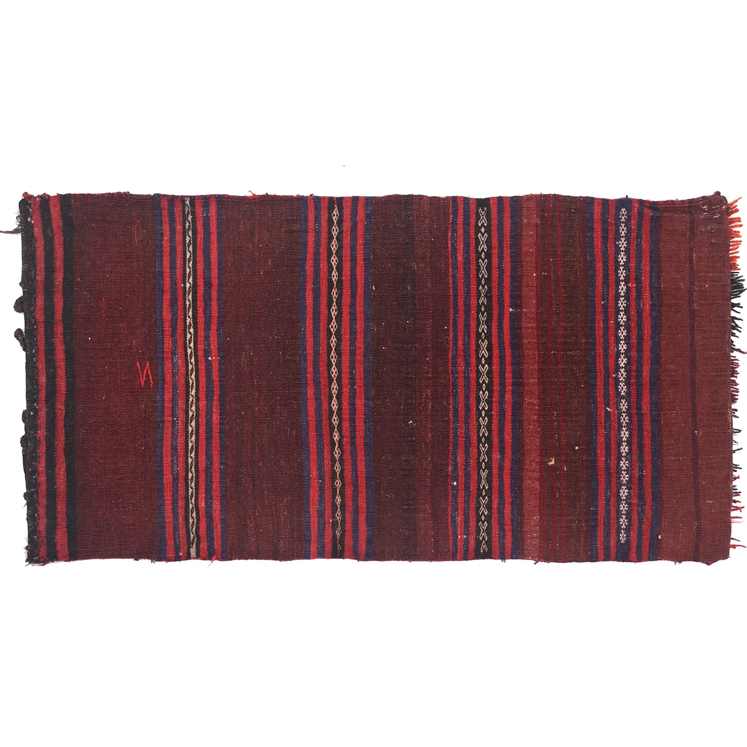 Balisht Area Rug Handmade Multi Geometric 2x4 ft