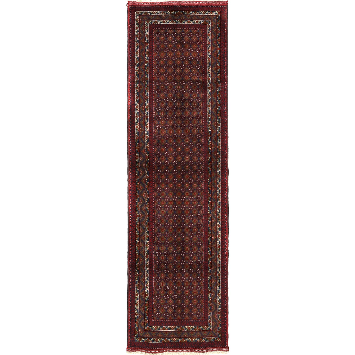 Khoja Roshnai Runner Handmade Multi Floral 10' Runner