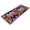 Table Sheet Runner Rug Handmade Multi Curvilinear 5' Runner