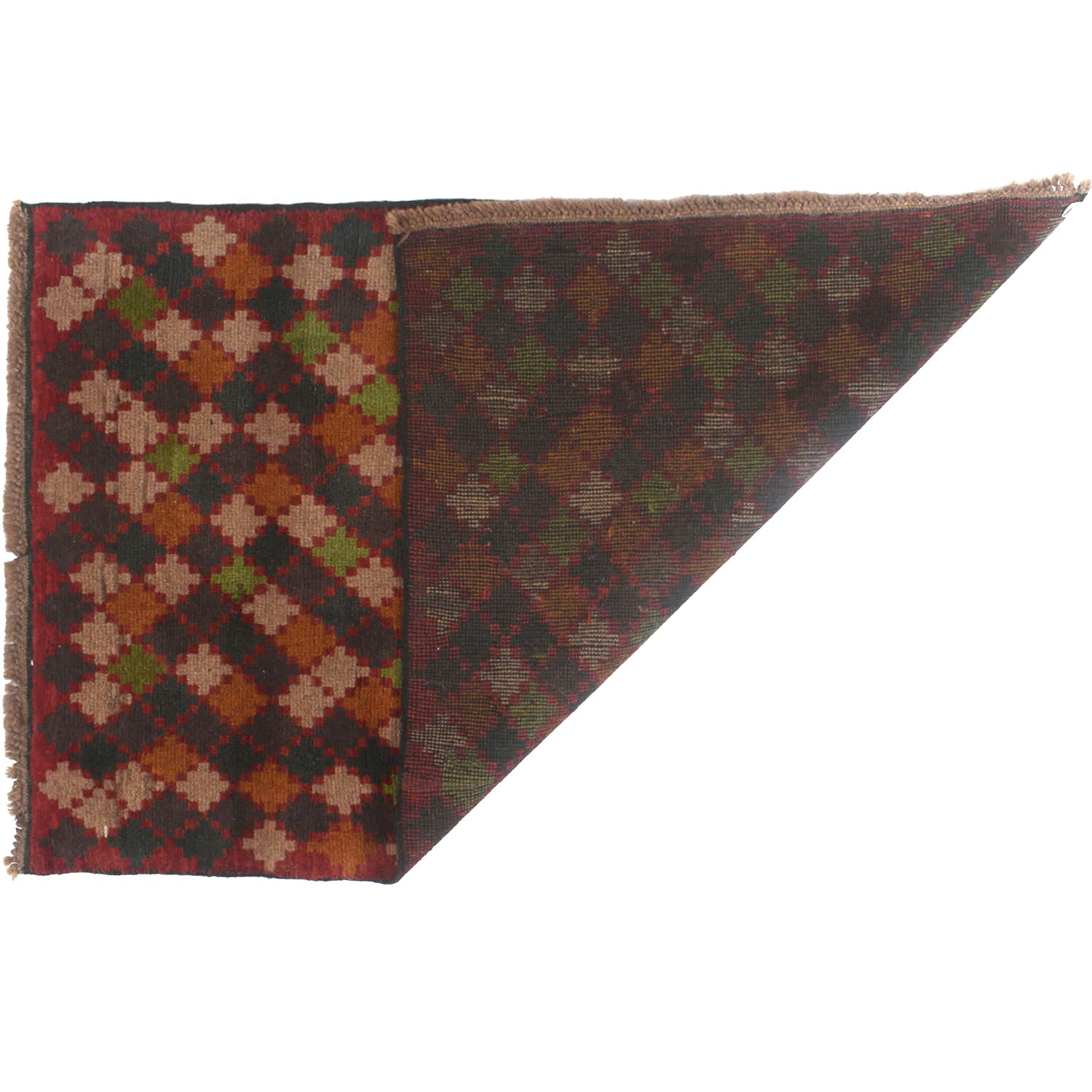 Baluchi Rug Handmade Multi Geometric 3x5 ft