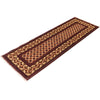 Khoja Roshnai Runner Rug Handmade Red Floral 6' Runner