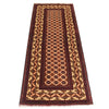 Khoja Roshnai Runner Rug Handmade Red Floral 6' Runner