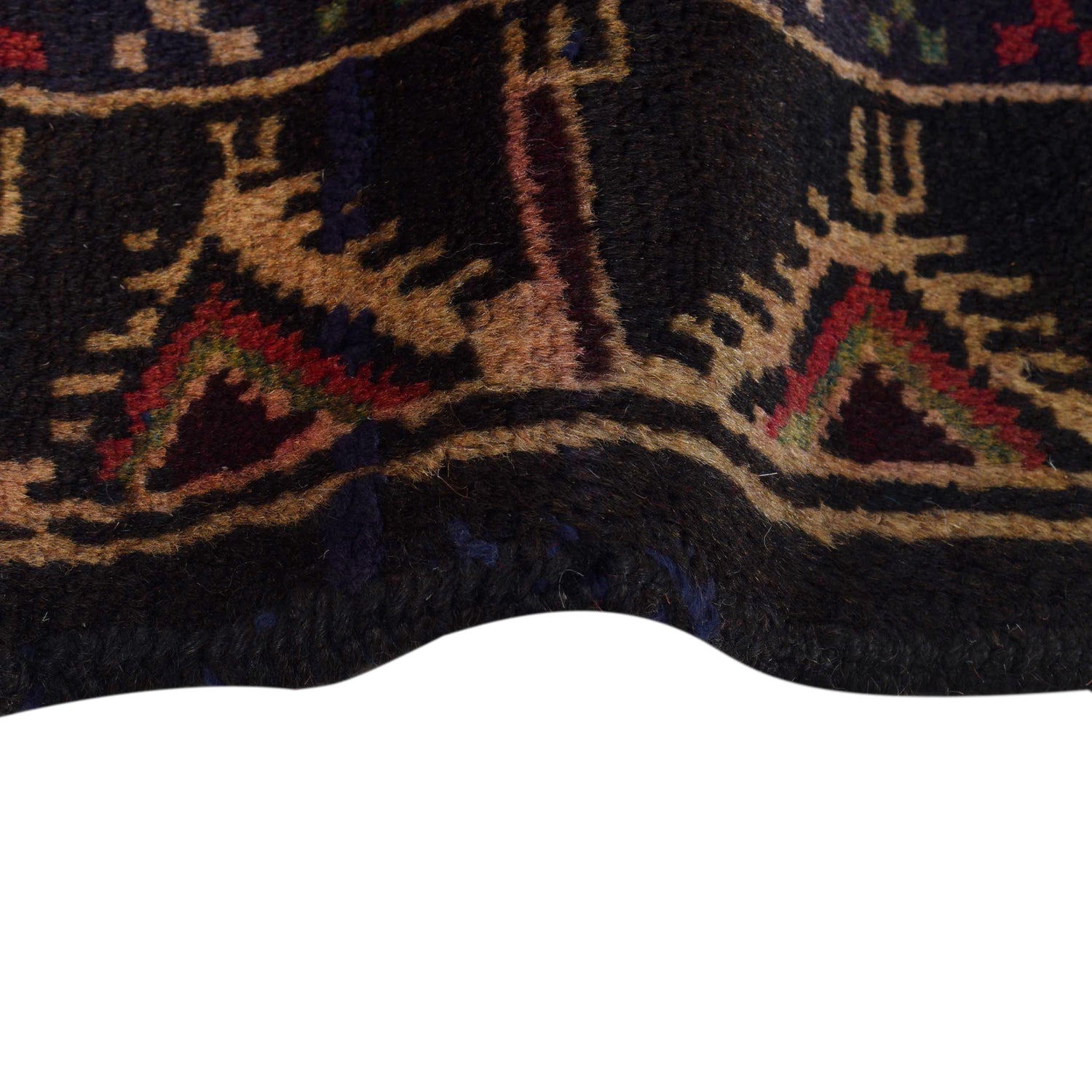 Baluchi Rug Handmade Beige Prayer Design 3x5 ft