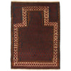 Baluchi Rug Handmade Multi Prayer Design 2x4 ft