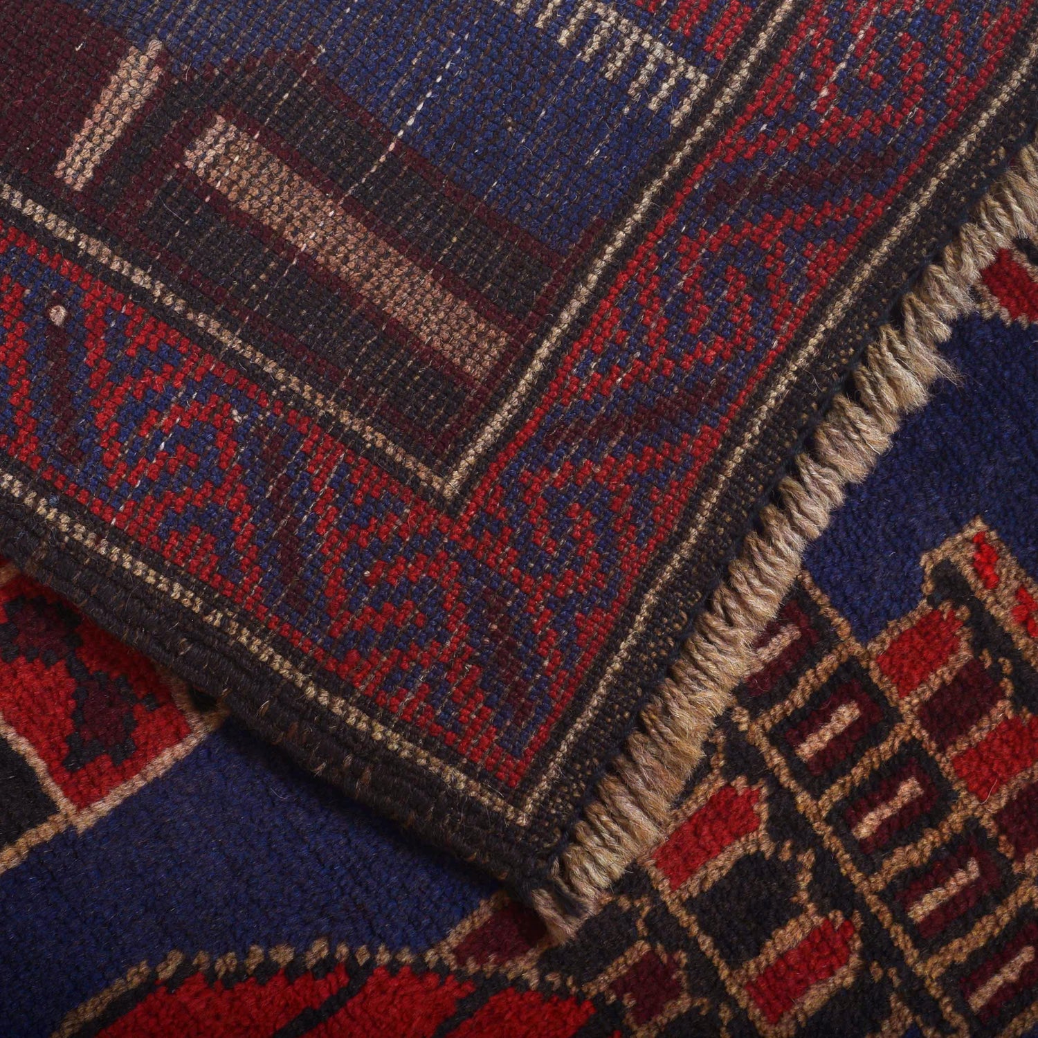 Baluchi Rug Handmade Multi Prayer Design 3x5 ft