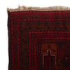 Baluchi Rug Handmade Deep Red Geometric 10x13 ft