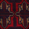 Baluchi Rug Handmade Deep Red Geometric 10x13 ft