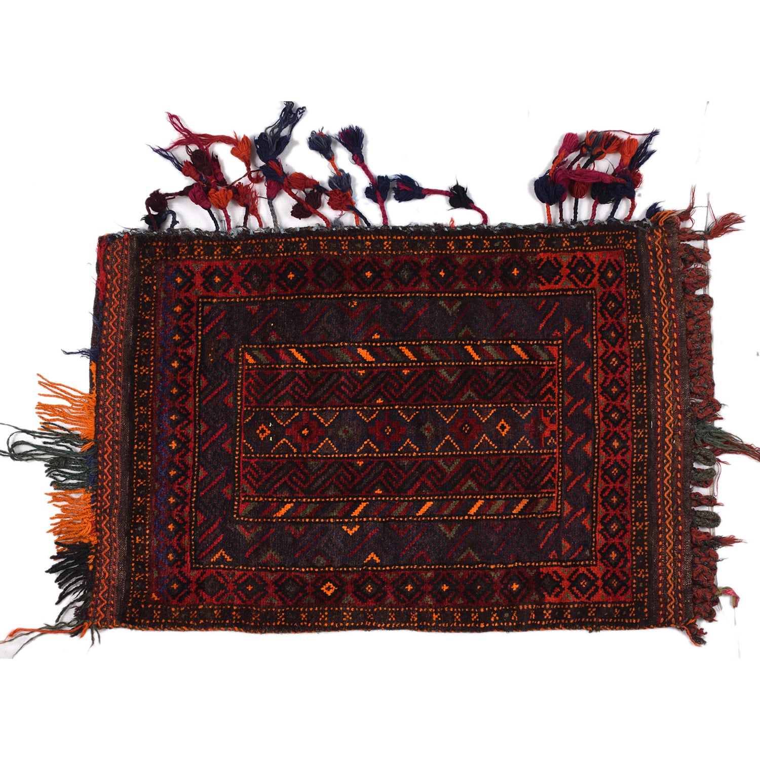 Balisht Area Rug Handmade Multi Geometric 2x3 ft