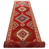 Baluchi Runner Rug Handmade Red 13' Runner