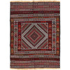 Maliki Kilim Area Rug Handmade Multi Geometric 4x6 ft