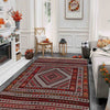 Maliki Kilim Area Rug Handmade Multi Geometric 4x6 ft