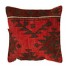 Cushion Cover Handmade Red Floral 1x1 ft