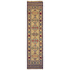 Laghari Runner Rug Handmade Brown Geometric 10' Runner