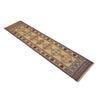 Laghari Runner Rug Handmade Brown Geometric 10' Runner