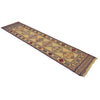 Laghari Runner Rug Handmade Brown Geometric 10' Runner