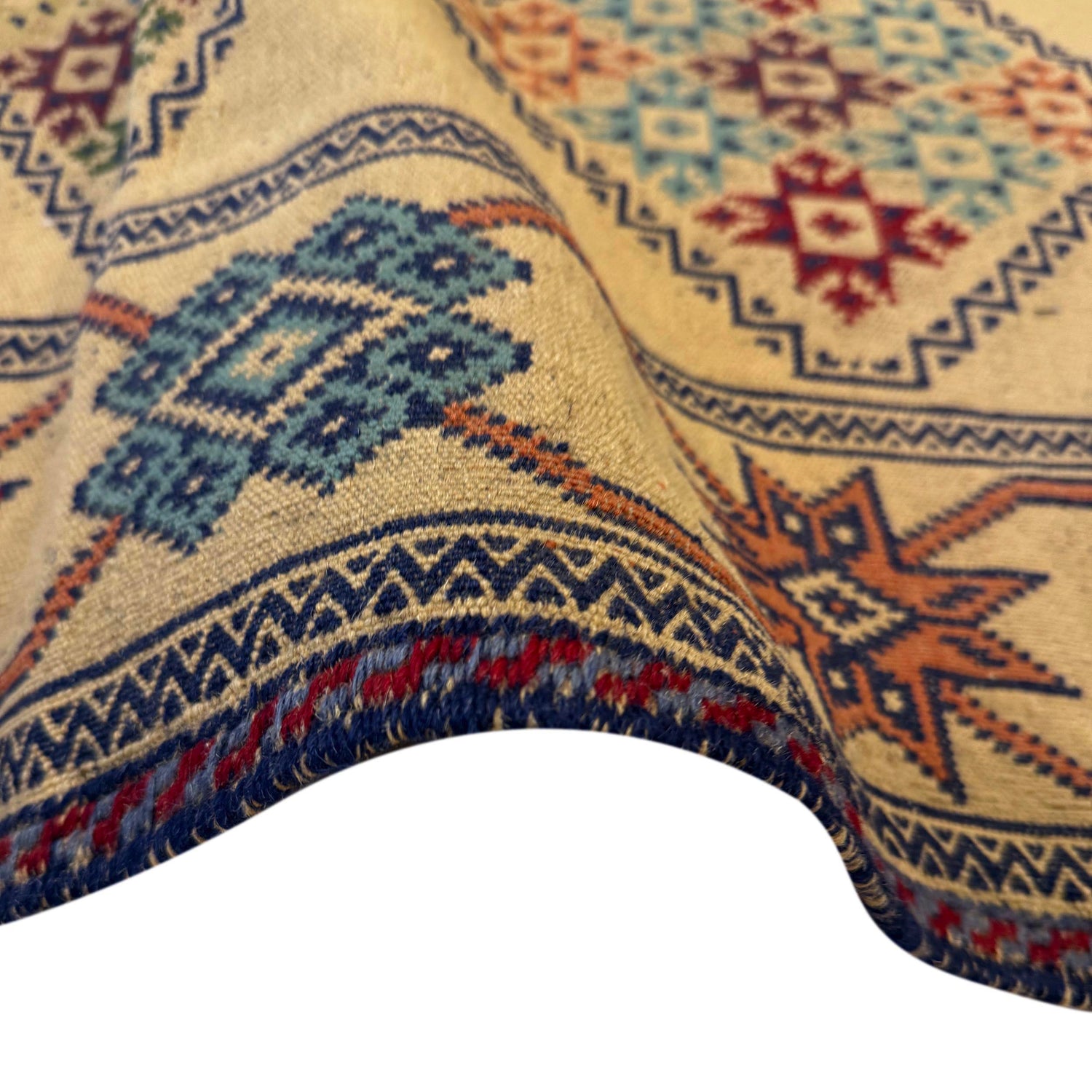 Laghari Runner Rug Handmade Brown Geometric 10' Runner