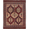 Saghari Kilim Area Rug Handmade Beige Floral 6x9 ft