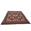 Saghari Kilim Area Rug Handmade Beige Floral 6x9 ft