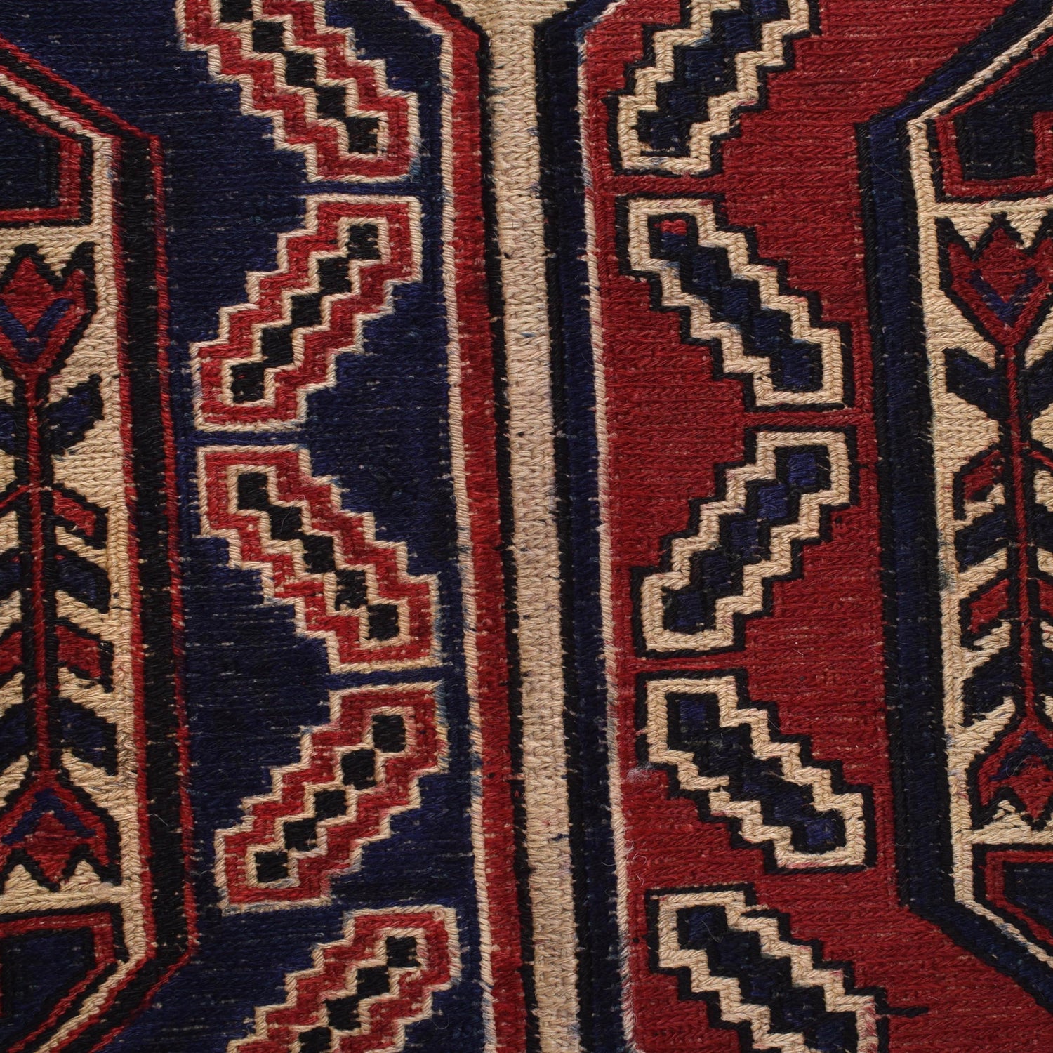Saghari Kilim Area Rug Handmade Beige Floral 6x9 ft