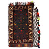 Balisht Area Rug Handmade Multi Geometric 2x4 ft