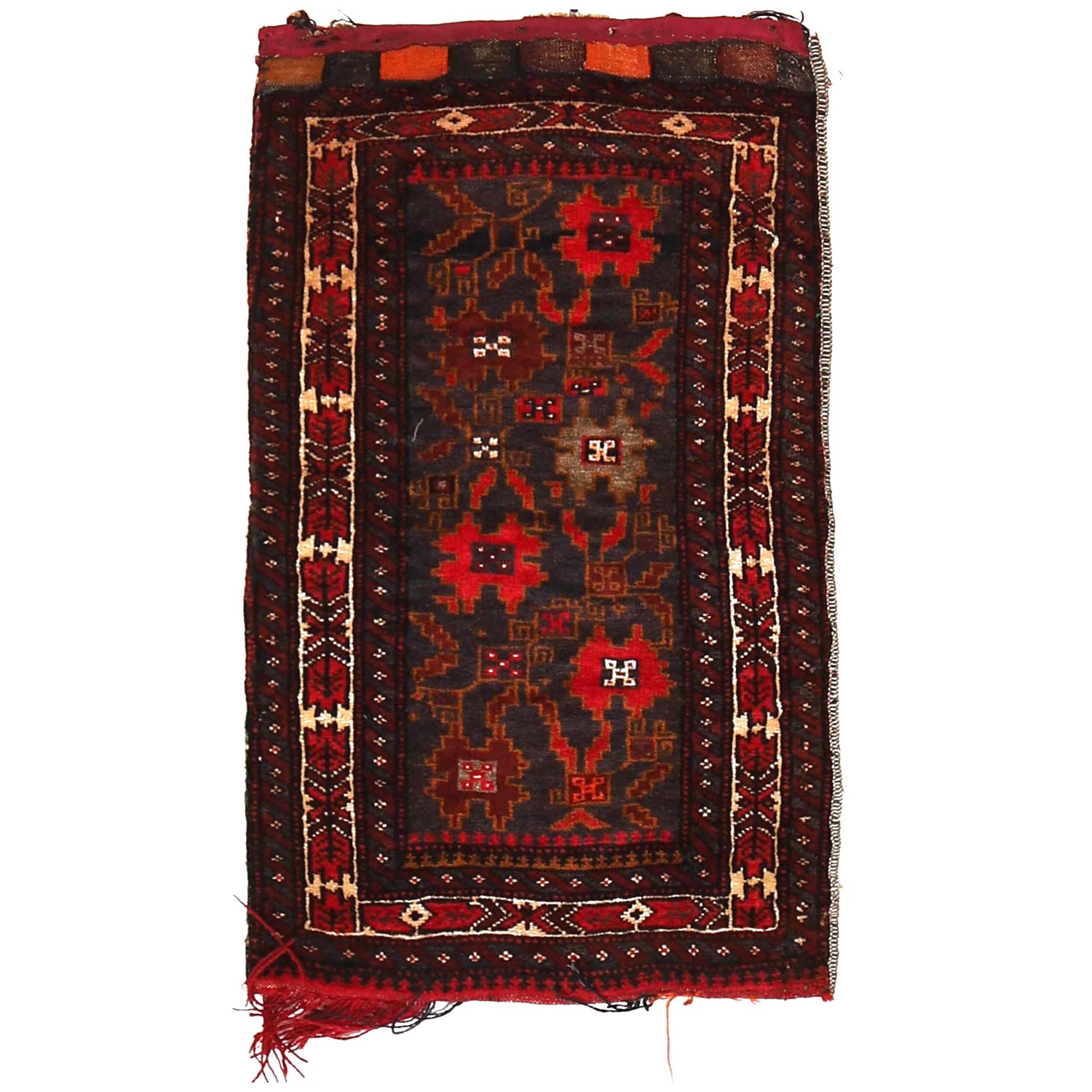 Balisht Area Rug Handmade Multi Geometric 2x3 ft
