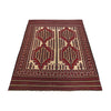 Saghari Kilim Area Rug Handmade Beige Floral 7x10 ft