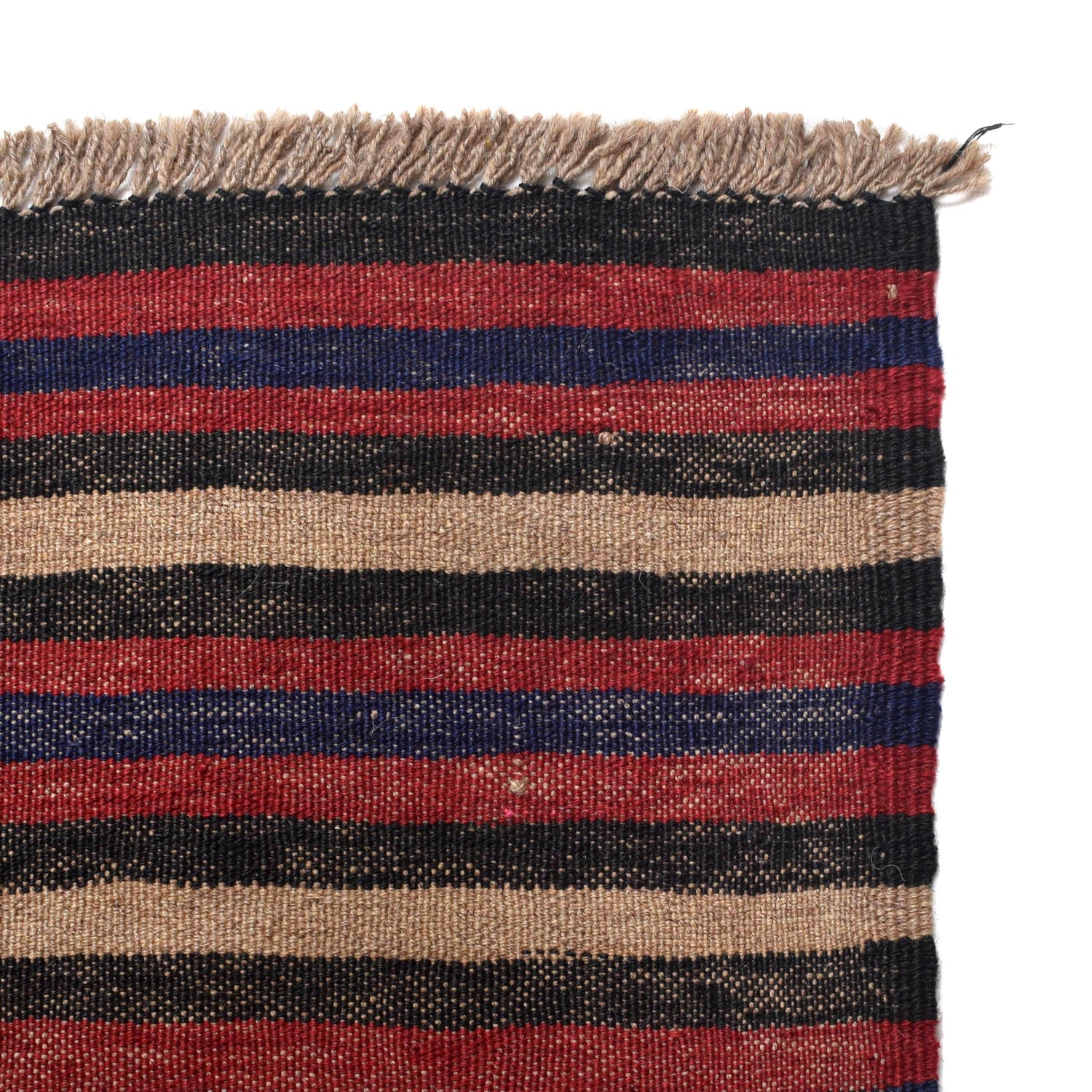 Saghari Kilim Area Rug Handmade Beige Floral 7x10 ft