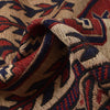 Saghari Kilim Area Rug Handmade Beige Floral 7x10 ft