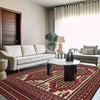 Saghari Kilim Area Rug Handmade Beige Floral 7x10 ft