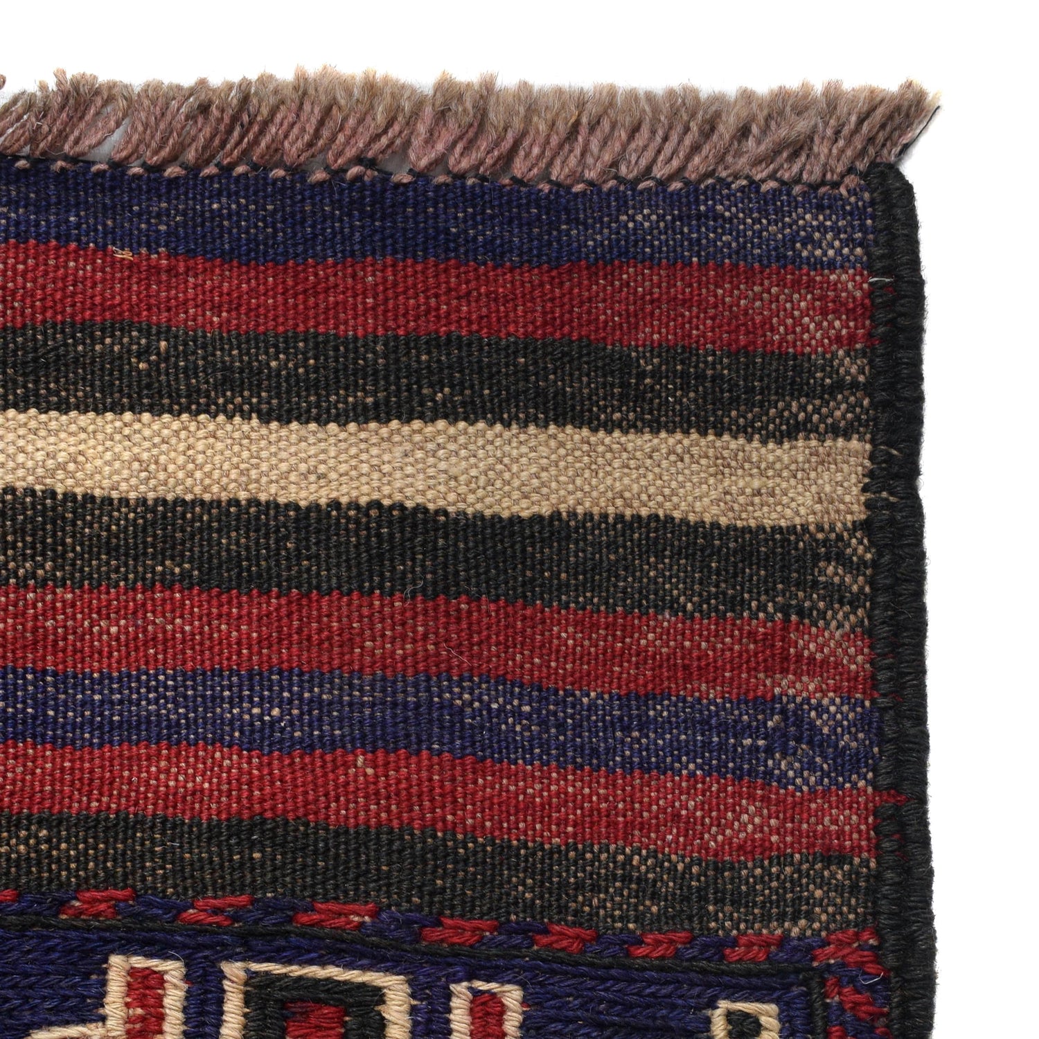 Saghari Kilim Area Rug Handmade Multi Floral 4x7 ft