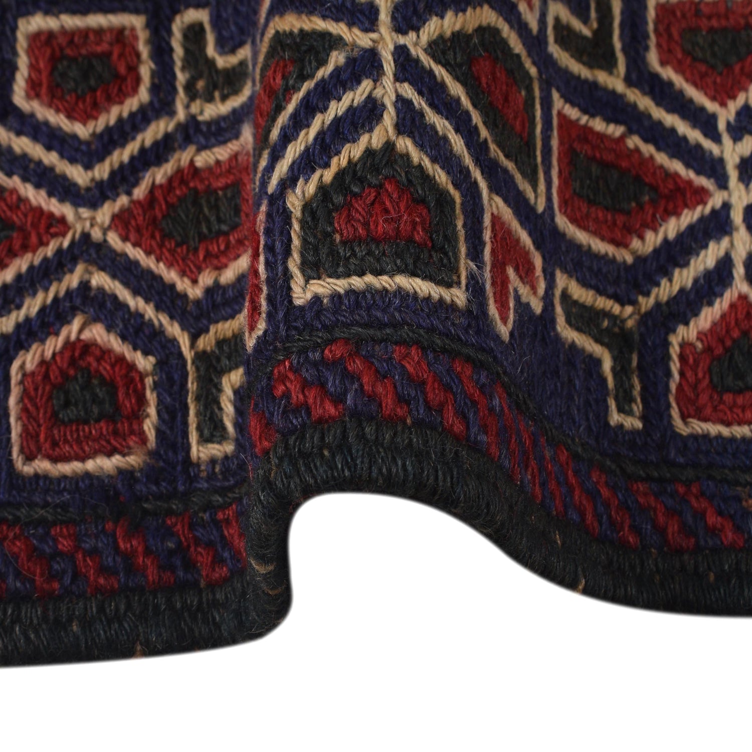 Saghari Kilim Area Rug Handmade Multi Floral 4x7 ft