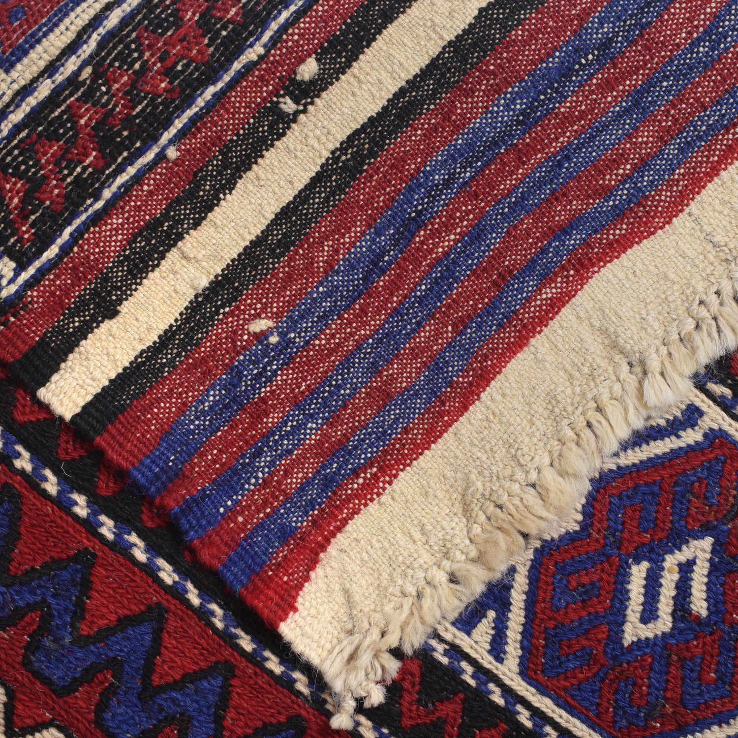 Saghari Kilim Area Rug Handmade Multi Floral 5x8 ft