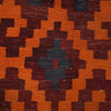 Maimana Kilim Area Rug Handmade Red Floral 9x12 ft