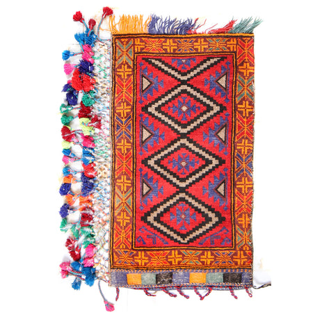 Balisht Area Rug Handmade Multi Floral 2x3 ft