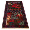 Pictorial Rug Handmade Multi Design