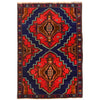 Baluchi Rug Handmade Multi Geometric 4x6 ft