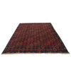 Kohistani Area Rug Handmade Dark Brown Floral 5x8 ft