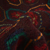 Kohistani Area Rug Handmade Dark Brown Floral 5x8 ft