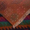 Kohistani Area Rug Handmade Rich Burnt Orange Geometric 5x8