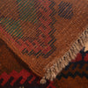Kohistani Area Rug Handmade Warm Brown Geometric 5x8 ft