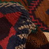 Kohistani Area Rug Handmade Warm Brown Geometric 5x8 ft