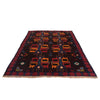 Kohistani Area Rug Handmade Dark Brown Floral 5x8 ft