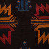 Kohistani Area Rug Handmade Dark Brown Floral 5x8 ft