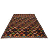 Kohistani Area Rug Handmade Dark Brown Floral 5x8 ft