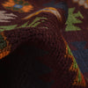 Kohistani Area Rug Handmade Dark Brown Floral 5x8 ft